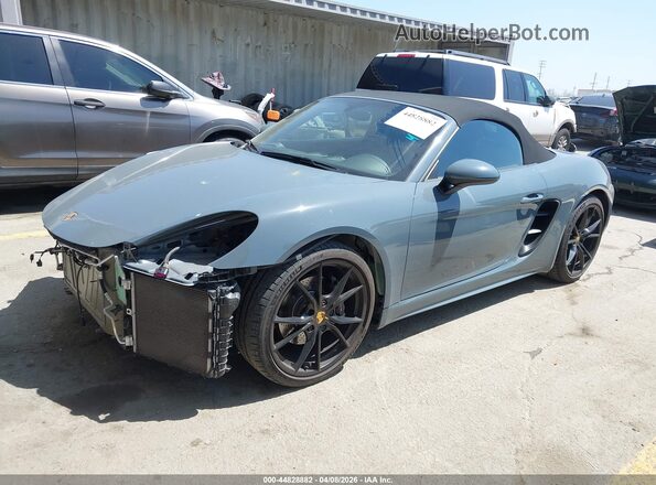 WP0CA2A82JS210857 2018 PORSCHE BOXSTER Серый Передняя левая четверть