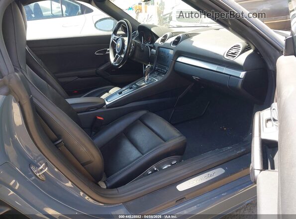 WP0CA2A82JS210857 2018 PORSCHE BOXSTER Серый Вид салона спереди