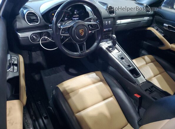 WP0CA2A88JS210846 2018 PORSCHE BOXSTER Синий Вид панели приборов