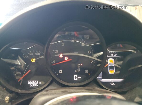 WP0CA2A88JS210846 2018 PORSCHE BOXSTER Синий Вид щитка приборов