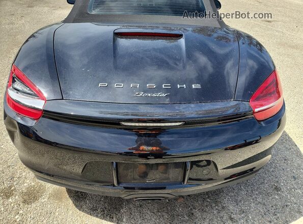 WP0CA2A89GS120601 2016 PORSCHE BOXSTER Black Widok tylnych siedzeń