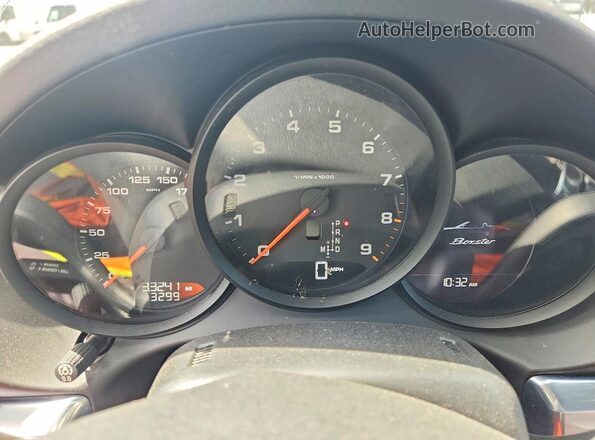 WP0CA2A89GS120601 2016 PORSCHE BOXSTER Black Widok zestawu wskaźników