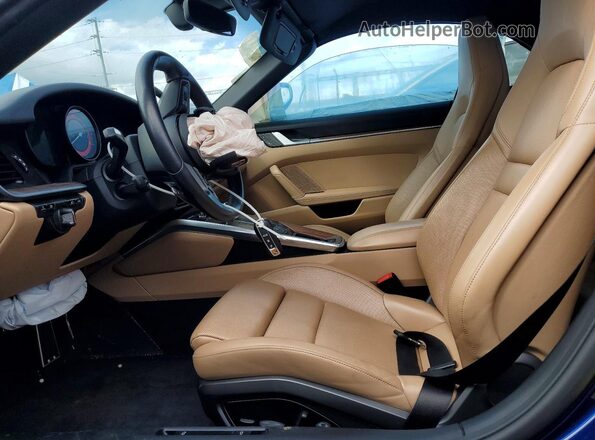 WP0CB2A96LS262940 2020 PORSCHE 911 Blue Vista interior delantera