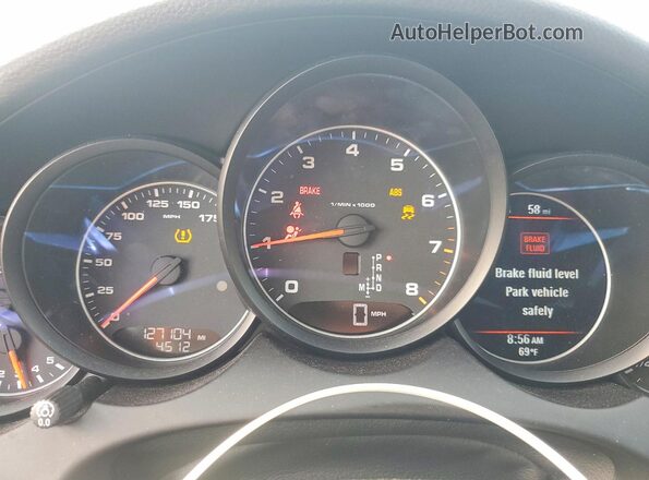 WP1AA2A25HKA86174 2017 PORSCHE CAYENNE Белый Вид щитка приборов