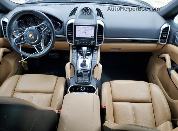WP1AA2A25HKA90872 2017 PORSCHE CAYENNE Blue Widok deski rozdzielczej