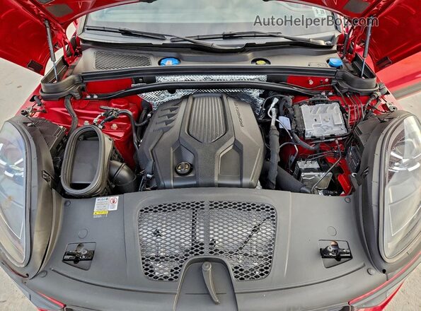 WP1AA2A52PLB07422 2023 PORSCHE MACAN Red Вид підкапотного простору