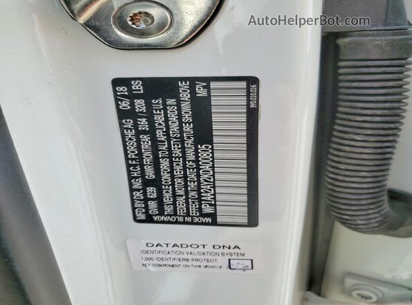 WP1AA2AY2KDA00805 2019 PORSCHE CAYENNE White Սալոնի 360 աստիճան տեսք