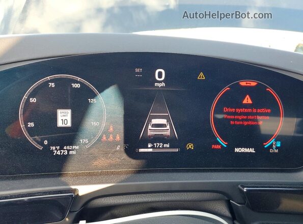 WP1AA2AY2SDA06765 2025 PORSCHE CAYENNE Black Instrument cluster view