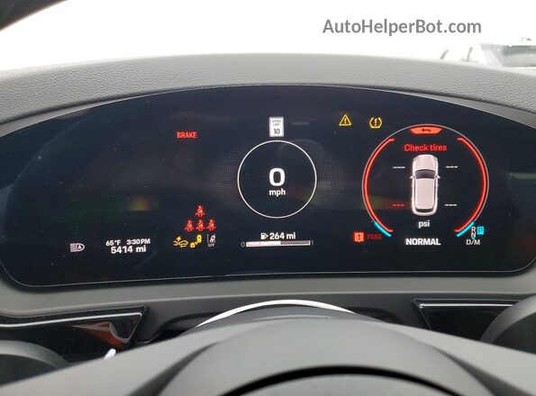 WP1AA2AY7SDA03733 2025 PORSCHE CAYENNE White Instrument cluster view