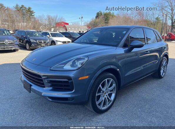 WP1AA2AY9KDA01367 2019 PORSCHE CAYENNE Light Blue Vista tres cuartos delantera izquierda