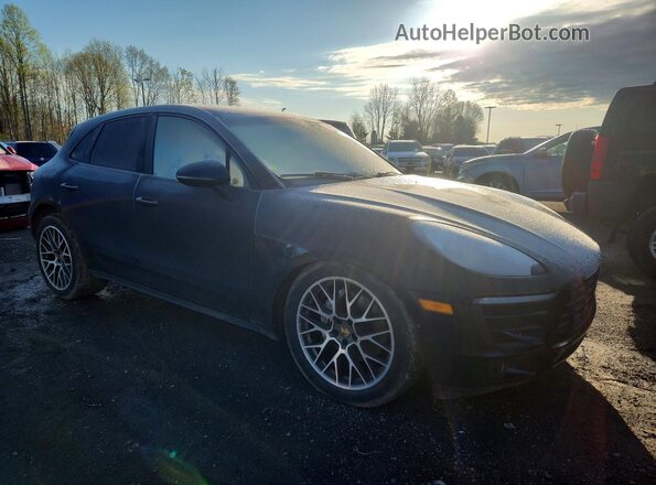 WP1AB2A56GLB50089 2016 PORSCHE MACAN Черный Передняя правая четверть