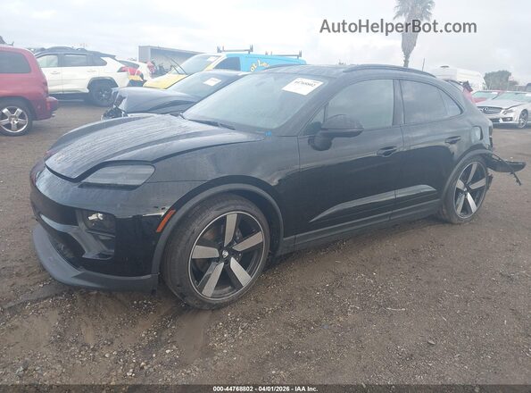 WP1AD2XA1SL077864 2025 PORSCHE MACAN Black წინა მარცხენა ხედი სამი მეოთხედიდან