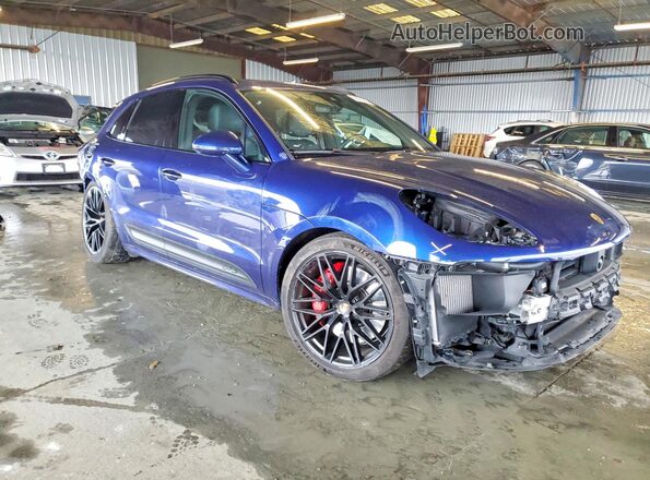 WP1AF2A51PLB56063 2023 PORSCHE MACAN Синий Передняя правая четверть