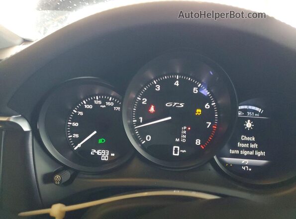 WP1AF2A51PLB56063 2023 PORSCHE MACAN Синий Вид щитка приборов