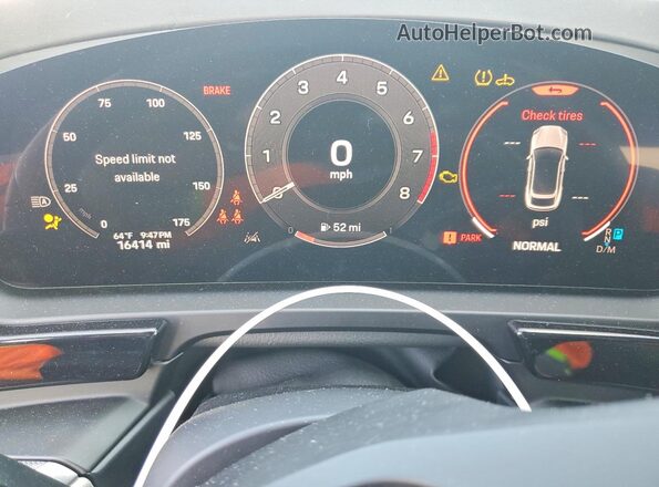 WP1BA2AY2RDA49016 2024 PORSCHE CAYENNE Blue Vista del cuadro de instrumentos