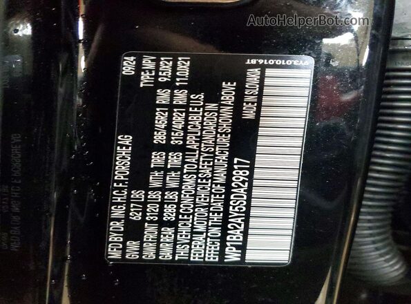 WP1BA2AY5SDA29817 2025 PORSCHE CAYENNE Black 