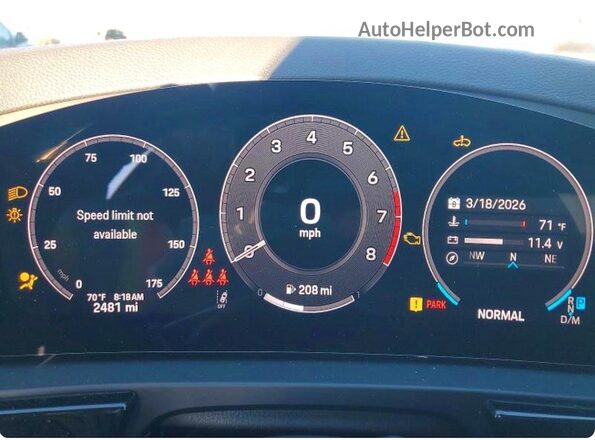 WP1BK2AY2RDA72499 2024 PORSCHE CAYENNE Black Instrument cluster view