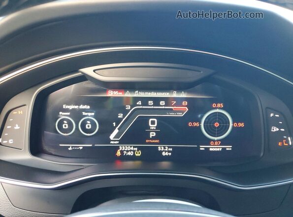 WUAPCBF28MN906807 2021 AUDI RS7 Black Սարքավորումների վահանակի տեսք