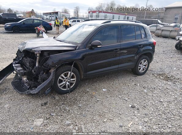 WVGAV7AX3GK000076 2016 VOLKSWAGEN TIGUAN Black Front left