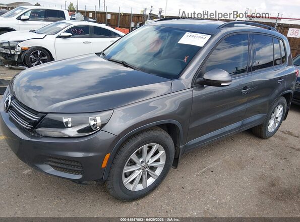 WVGAV7AX9JK001627 2018 VOLKSWAGEN TIGUAN Silver Առջևի ձախ երեք քառորդ տեսարան