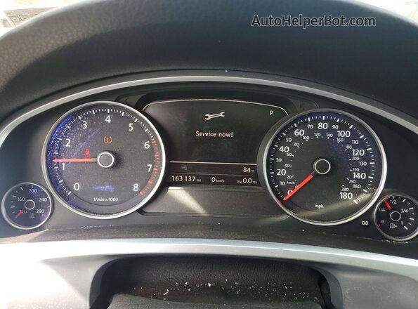 WVGEF9BP3GD012760 2016 VOLKSWAGEN TOUAREG White ხელსაწყოთა პანელის ხედი