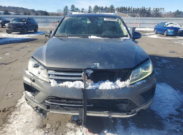WVGEP9BP5GD005757 2016 VOLKSWAGEN TOUAREG Gray Vista frontal