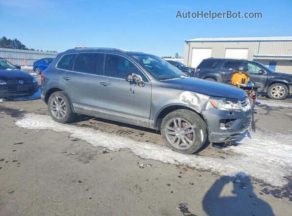 WVGEP9BP5GD005757 2016 VOLKSWAGEN TOUAREG Gray Delantero derecho