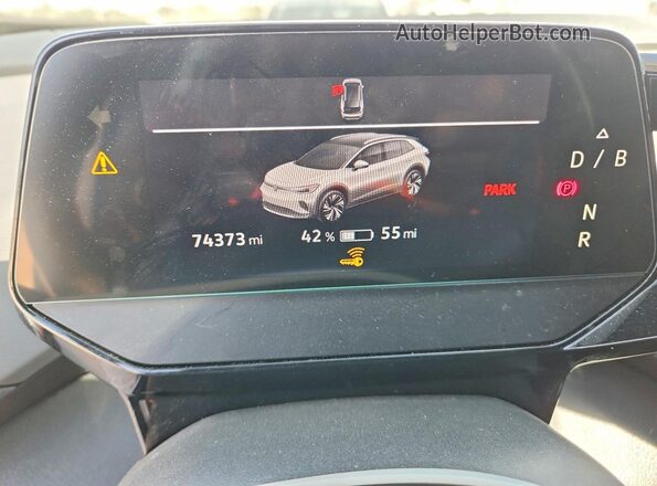 WVGRMPE20MP032244 2021 VOLKSWAGEN ID.4 White Vista del cuadro de instrumentos