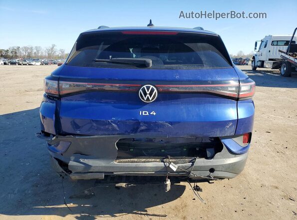 WVGTMPE29NP075178 2022 VOLKSWAGEN ID.4 Blue Widok z tyłu