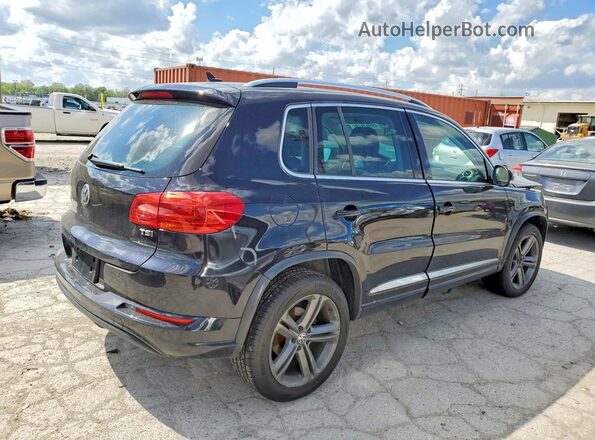WVGTV7AX3HW511662 2017 VOLKSWAGEN TIGUAN Черный Задняя правая четверть