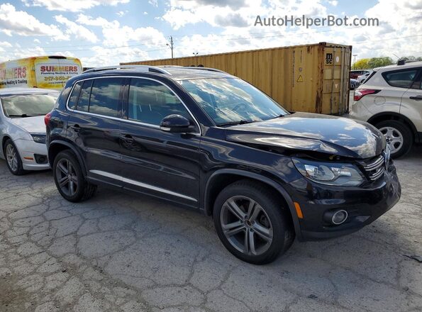 WVGTV7AX3HW511662 2017 VOLKSWAGEN TIGUAN Черный Передняя правая четверть