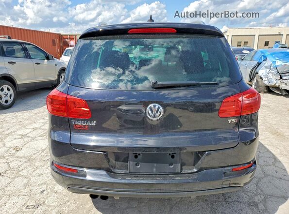 WVGTV7AX3HW511662 2017 VOLKSWAGEN TIGUAN Черный Вид сзади