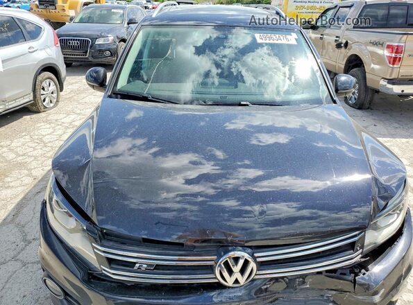 WVGTV7AX3HW511662 2017 VOLKSWAGEN TIGUAN Черный Вид задней части салона