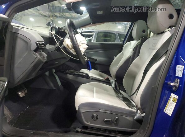 WVGUNPE27MP061957 2021 VOLKSWAGEN ID.4 Blue Սալոնի դիմացի տեսք