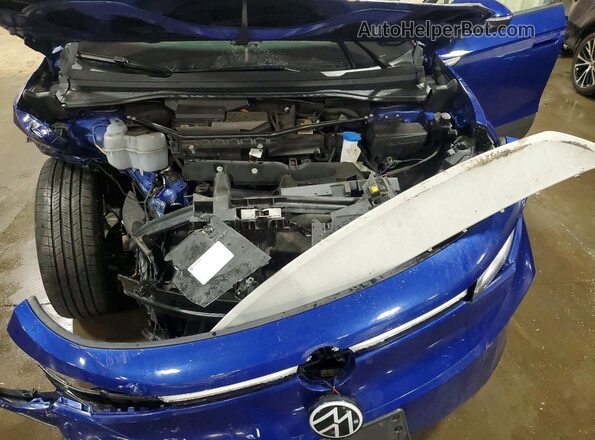 WVGUNPE27MP061957 2021 VOLKSWAGEN ID.4 Blue Սալոնի հետևի տեսք