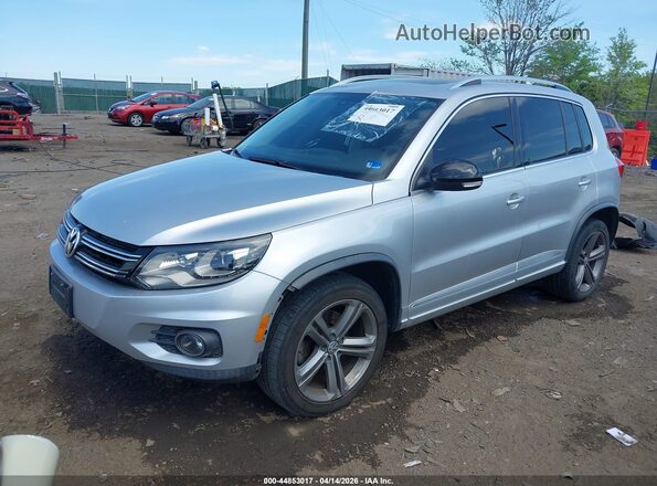 WVGUV7AX5HW506693 2017 VOLKSWAGEN TIGUAN Silver წინა მარცხენა ხედი სამი მეოთხედიდან