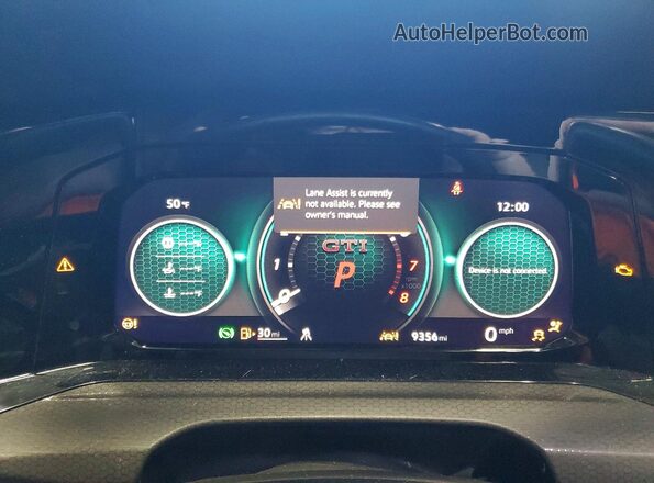 WVW3A7CD4RW205803 2024 VOLKSWAGEN GTI Black Vista del cuadro de instrumentos
