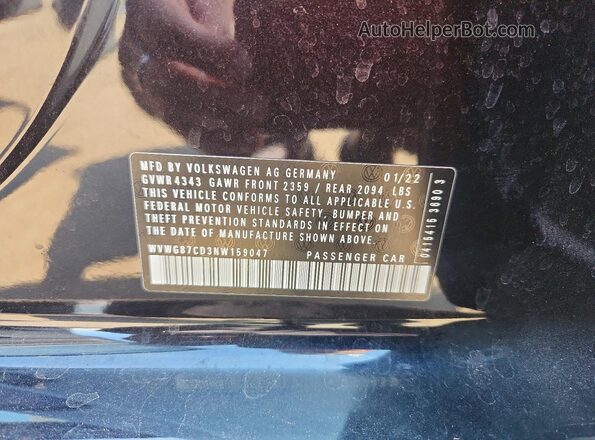 WVWG87CD3NW159047 2022 VOLKSWAGEN GTI Black Widok komory silnika