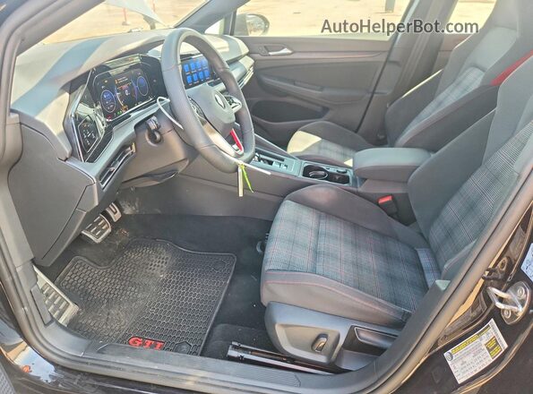 WVWG87CD3NW159047 2022 VOLKSWAGEN GTI Black Widok wnętrza z przodu