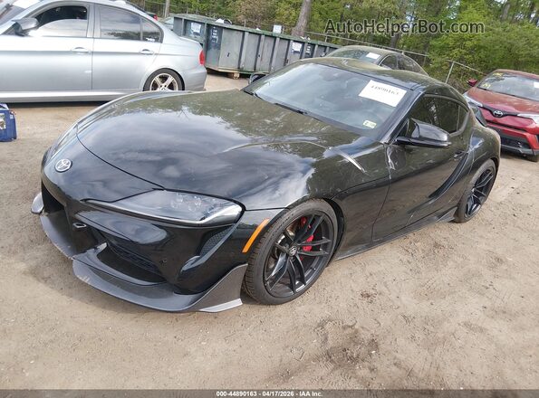 WZ1DB4C07LW021235 2020 TOYOTA GR SUPRA Black Առջևի ձախ երեք քառորդ տեսարան