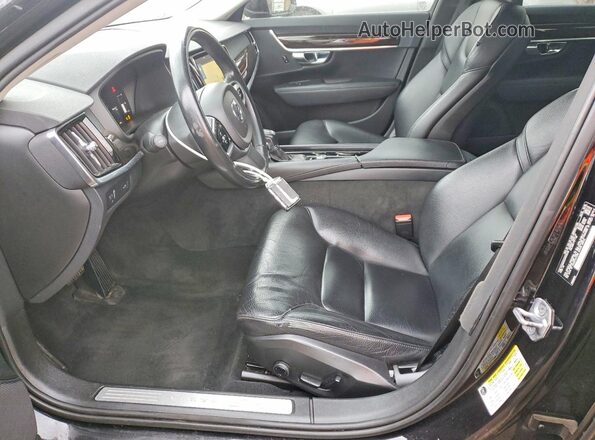 YV1102AK2H1012425 2017 VOLVO S90 Black Вид салону спереду