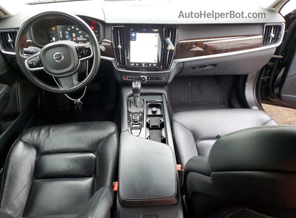 YV1102AK2H1012425 2017 VOLVO S90 Black Вид панелі приладів