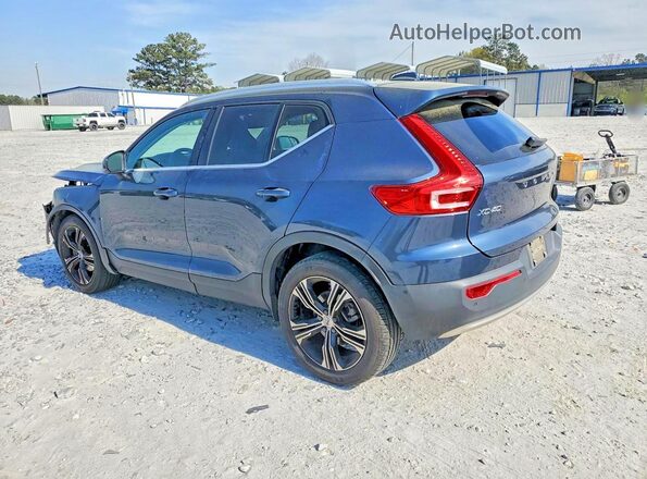 YV4162UL1N2642349 2022 VOLVO XC40 Blue Rear left