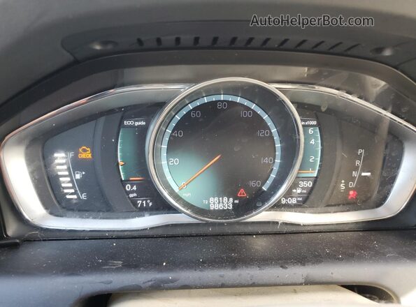YV440MDK0G2818635 2016 VOLVO XC60 Black Vista del cuadro de instrumentos