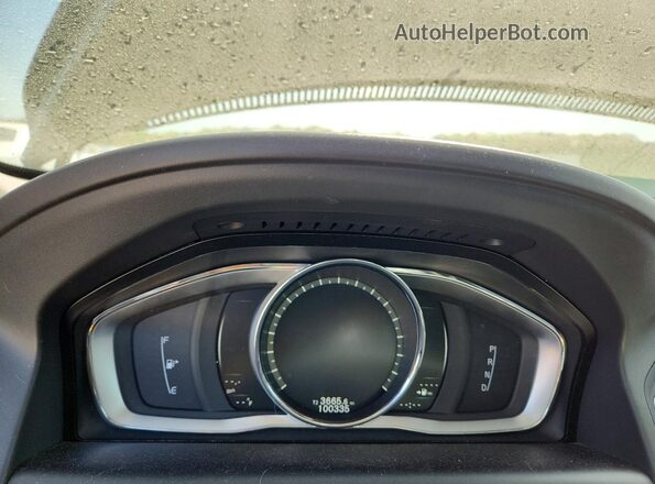 YV440MDR4H2035817 2017 VOLVO XC60 Black Widok zestawu wskaźników