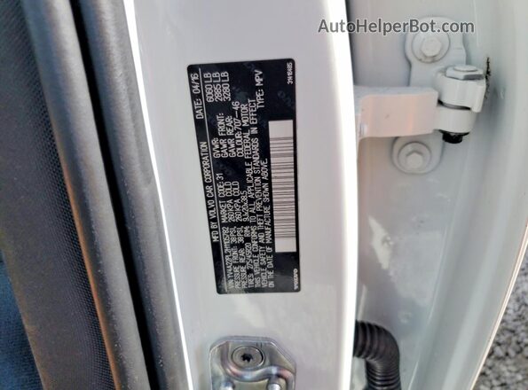 YV4A22PL2H1105782 2017 VOLVO XC90 White Вид наклейки з VIN-кодом