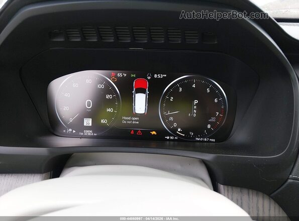 YV4A22PL6M1681708 2021 VOLVO XC90 Blue Widok tylnych siedzeń