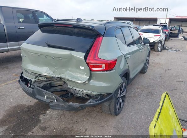 YV4ED3UL2P2956043 2023 VOLVO XC40 RECHARGE PURE ELECTRIC Green Tył prawy