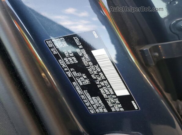 YV4L12RK5N1035772 2022 VOLVO XC60 Charcoal Widok naklejki z numerem VIN