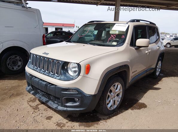 ZACCJABT1GPD83247 2016 JEEP RENEGADE Бежевый Передняя левая четверть